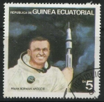 Stamps : Africa : Equatorial_Guinea :  Astronauta y Nave Espacial