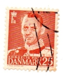 Stamps Denmark -  1948-53-FREDERIK IX- dent-13