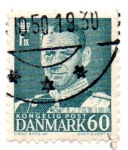 Sellos de Europa - Dinamarca -  1948-53-FREDERIK IX- dent-13
