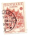 Stamps : Europe : Denmark :  EUROPA-MONUMENTOS(MESON de JEUS BANG AOLBORG