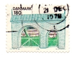 Stamps Denmark -  VIVIENDAS-FLUORESCENTE