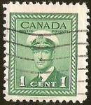 Stamps : America : Canada :  JORGE VI