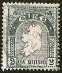 Stamps : Europe : Ireland :  MAPA IRLANDA