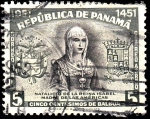 Stamps : America : Panama :  Reina Isabel	