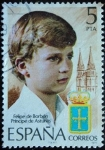 Stamps : Europe : Spain :  Felipe de Borbón, Príncipe de Asturias