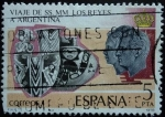 Stamps Spain -  Viaje de SS.MM. Los Reyes a Argentina