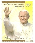 Sellos de America - Argentina -  Juan Pablo II