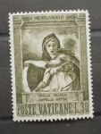 Sellos del Mundo : Europa : Vaticano : IV CENTENARIO  DE LA MUERTE DE MIGUEL ANGEL, SIBILLA DELFICA, CAPILLA SIXTINA