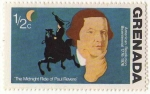Stamps Grenada -  The Midnight Ride of Paul Revere