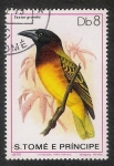 Stamps Africa - S�o Tom� and Pr�ncipe -  AVES: 2.220.015,00-Textor grandis