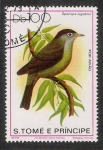 Stamps Africa - S�o Tom� and Pr�ncipe -  AVES: 2.220.016,00-Speirops lugubris