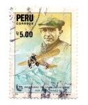 Stamps Peru -  CRUCE DE LOS ANDES -POR JORGE CHAVEZ-75- ANIVERSARIO