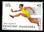 Stamps : Europe : Andorra :  JUEGOS OLIM,PICOS