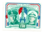 Stamps : America : Paraguay :  CORREO -AEREOS-Serie completa