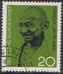 Stamps Germany -  CENTENARIO DEL NACIMIENTO DE GANDHI