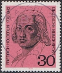 Stamps Germany -  FRIEDRICH HÖLDERLIN