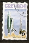 Stamps : America : Grenada :  Space Shuttle.