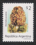Sellos de America - Argentina -  SETAS-HONGOS: 1.106.055,00-Morchella esculenta