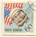 Sellos de Europa - Rumania -  W. SCHIRRA SIGMA 7 6 rotaciones a la tierra