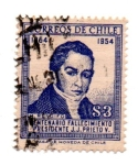 Stamps : America : Chile :  CENTENARIO FALLECIMIENTO PRESIDENTE:J.J.PRIETO.V