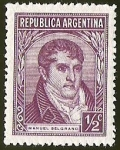 Sellos de America - Argentina -  MANUEL BELGRANO
