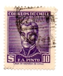 Stamps Chile -  F.A.PINTO