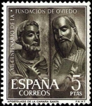 Stamps Europe - Spain -  XII Centenario de la fundación de Oviedo