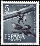 Stamps Europe - Spain -  L Aniversario de la Aviación Española