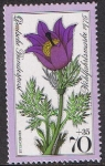 Stamps Germany -  FLORA DE LOS ALPES. PULSATILLA