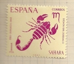 Sellos de Europa - Espaa -  Zodiaco  SAHARA