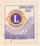 Stamps Chile -  Lions International - Cincuentenario 1917 - 1967