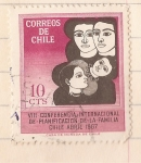 Stamps Chile -  VIII Conf. Int. de Planif. de la Flia.