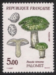 Sellos del Mundo : Europa : Francia : SETAS-HONGOS: 1.149.024,00-Russula virescens