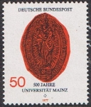 Stamps Germany -  V CENTENARIO DE LA UNIVERSIDAD DE MAINZ