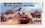 Sellos de America - Chile -  EJÉRCITO DE CHILE, 200 AÑOS AL SERVICIO DE LA PATRIA