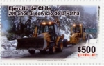 Stamps Chile -  EJÉRCITO DE CHILE, 200 AÑOS AL SERVICIO DE LA PATRIA