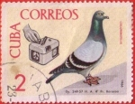Stamps : America : Cuba :  Colombofilia