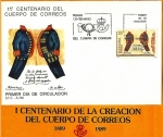 Stamps Spain -  Primer centenario creación del cuerpo de correos - SPD