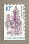 Stamps : Europe : Czech_Republic :  Castillo Sternberk, detalle arquitectónico