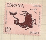 Stamps Spain -  Zodiaco SAHARA