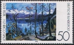 Stamps Germany -  PINTORES IMPRESIONISTAS. PASCUA EN EL LAGO WALCHEN, DE LOVIS CORINTH