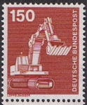 Stamps Germany -  INDUSTRIA Y TÉCNICA. EXCAVADORA