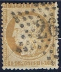 Stamps : Europe : France :  Cérès 15c
