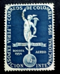 Stamps : America : Colombia :  1ª Feria Exposicion internacional 1954
