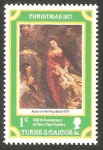 Stamps America - Turks and Caicos Islands -  375 - navidad