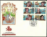 Stamps Spain -  V Centenario del descubrimiento de América - personajes - SPD