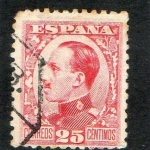 Stamps : Europe : Spain :  495- ALFONSO XIII. TIPO VAQUER DE PERFIL.