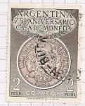Sellos de America - Argentina -  75º aniversario de la Casa de la Moneda