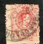 Stamps : Europe : Spain :  269-  Alfonso XIII. Tipo Medallón.