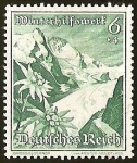 Stamps Germany -  DEUTSCHES REICH - WINTERHILF SWERK - FLOR Y PAISAJE